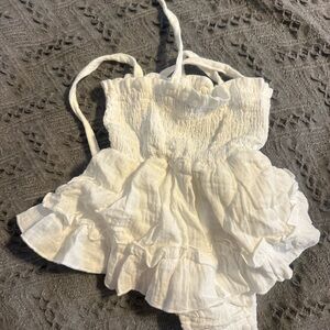 White Ruffled Baby Dress